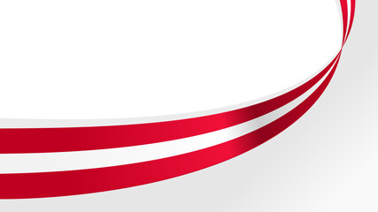 Fototapeta premium wavy latvia flag vector background with copy space for text. latvia national day