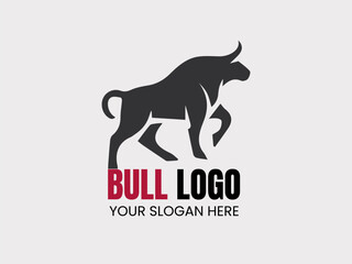 black and white bull logo