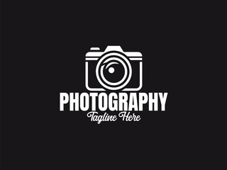 camera logo vector illustration. photography logo