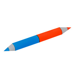 Red and blue pencil