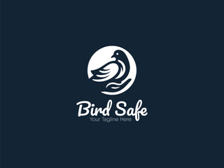 bird safe logo vector