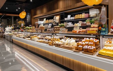 Contemporary Bakery Section in a Modern Grocery Store Setting