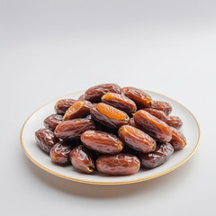 Obraz premium Natural delicious Dates in Clean Background