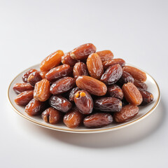 Obraz premium Natural delicious Dates in Clean Background