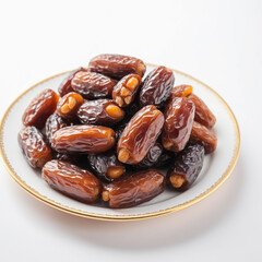 Natural delicious Dates in Clean Background