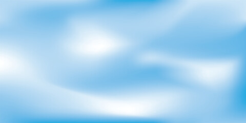 Obraz premium Beautiful clouds, abstract white and blue color gradient background. Vector illustration.