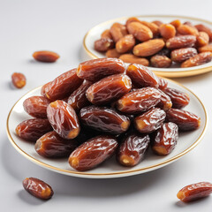 Natural delicious Dates in Clean Background