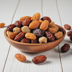 Natural delicious Dates in Clean Background