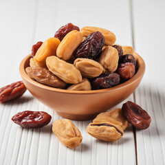 Natural delicious Dates in Clean Background
