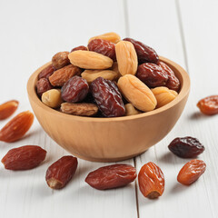 Natural delicious Dates in Clean Background