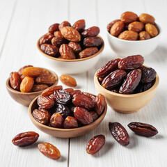 Natural delicious Dates in Clean Background