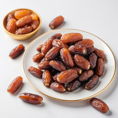 Natural delicious Dates in Clean Background