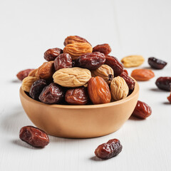 Natural delicious Dates in Clean Background