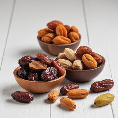 Natural delicious Dates in Clean Background