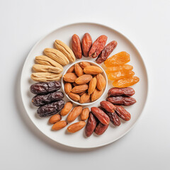 Natural delicious Dates in Clean Background