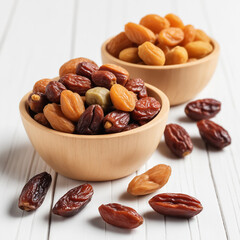 Natural delicious Dates in Clean Background