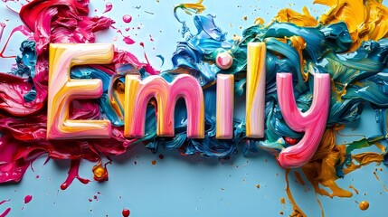 Colorful personalized name postcard perfect for decor.