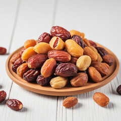 Natural delicious Dates in Clean Background