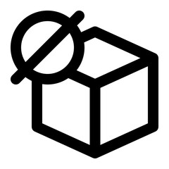 zero inventories, zero inventory, zero product, zero stock, zero supply outline icon