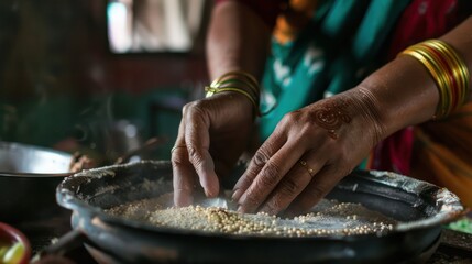 Indian Woman Cooking