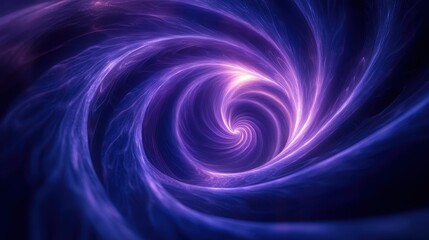 Abstract pattern of stage lights, spiraling around a central point, deep purple hues, intense focus, dramatic mood 
