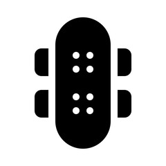 skateboard glyph icon
