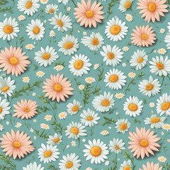 flora pattern, daisy flower pattern