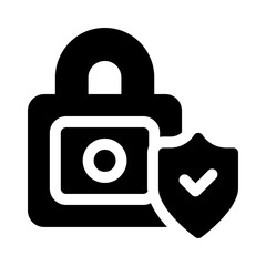 lock glyph icon