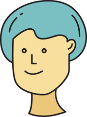 Obraz premium Male Face Avatar