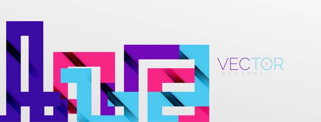 Color bend lines with shadow texture effect. Vector Illustration For Wallpaper, Banner, Background, Card, Book Illustration, landing page