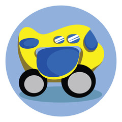 Plane Car Children Toddler Toys  Vector