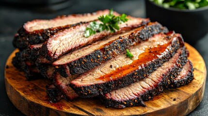HD Brisket Sandwich with Overflowing BBQ Sauce