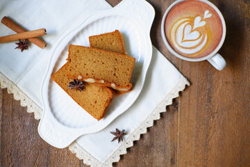 cake and coffee
