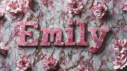 Rose Marble personalized name postcard perfect for decor.