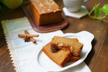 cake with coffee