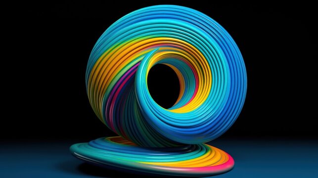 Abstract Circular Design with Vibrant Colors
