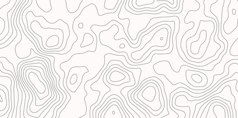 Abstract wavy topographic map. Abstract wavy and curved lines background. Abstract geometric topographic contour map background