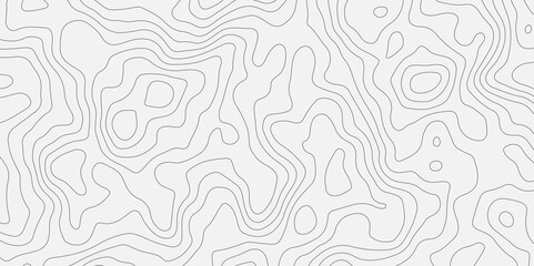 Abstract wavy topographic map. Abstract wavy and curved lines background. Abstract geometric topographic contour map background