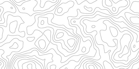 Abstract wavy topographic map. Abstract wavy and curved lines background. Abstract geometric topographic contour map background