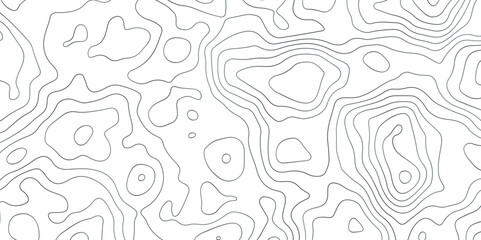 Abstract wavy topographic map. Abstract wavy and curved lines background. Abstract geometric topographic contour map background
