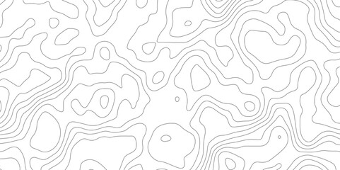 Abstract wavy topographic map. Abstract wavy and curved lines background. Abstract geometric topographic contour map background