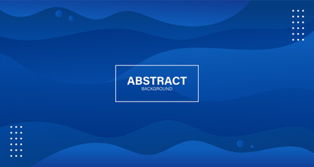 abstract wave fluid background. Liquid color background design. Blue elements with fluid gradient. Dynamic shapes composition. Vector illustration