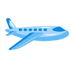 Plane Flat Vector Illustration