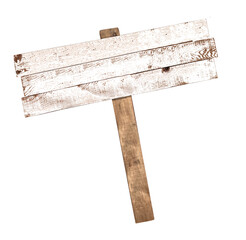 Pancarte bois blanchi, fond blanc 