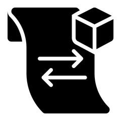 transaction, receipt, product transaction, supply demand solid or glyph icon