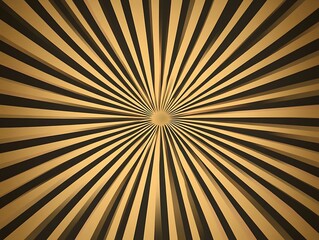 Fototapeta premium sunburst or sun gold and black burst retro background. Ray light stripes.