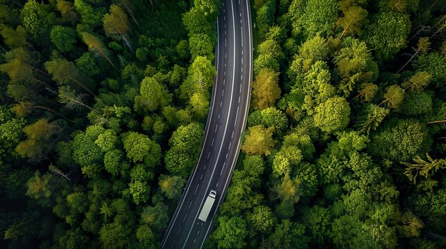 A green logistics company optimizing transportation routes for fuel efficiency and emissions reduction.