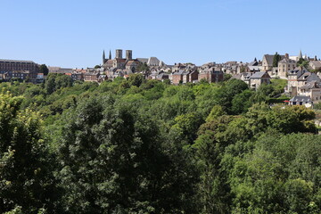 Vue d'ensemble de la ville, ville de Laon, d&eacute;partement de l'Aisne, France