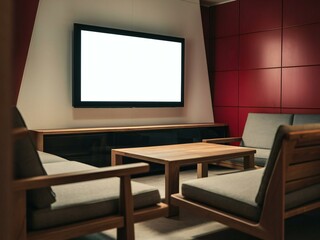 modern living room with tv