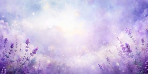 Soft watercolor background in dreamy lavender hues with subtle texture for a serene and ethereal atmosphere